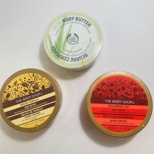 The Body Shop Body Butter Set Aloe Vera Spiced Vanilla Cranberry Joy 200ml 6.7oz
